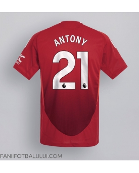 Manchester United Antony #21 Tricou Fotbal Replică 2024-25 Barbati Acasa